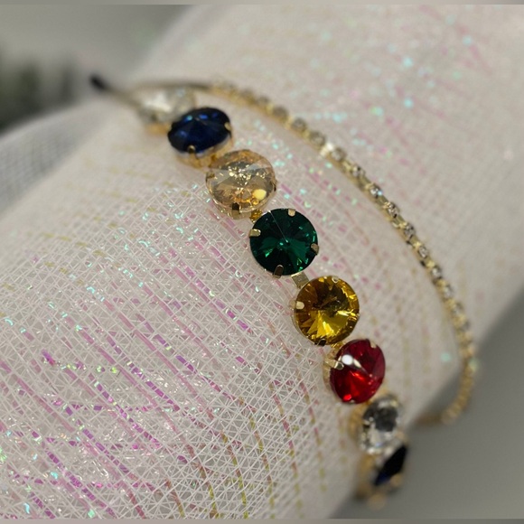 Multicolor Gemstone Hairband - Picture 5 of 5